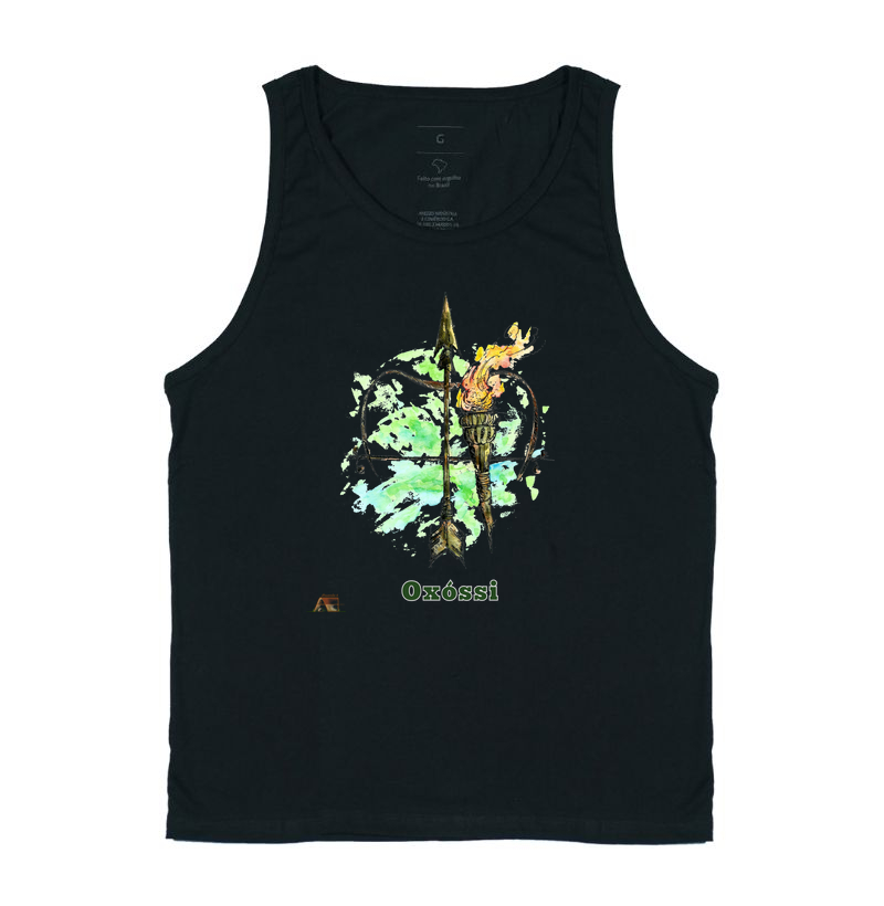 Camiseta Flechas do Caçador Oxóssi Essencial 100% Algodão