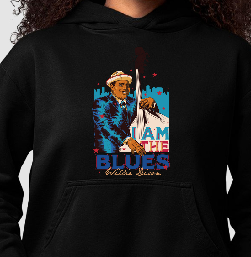 Willie Dixon - Moletom Capuz e Bolso