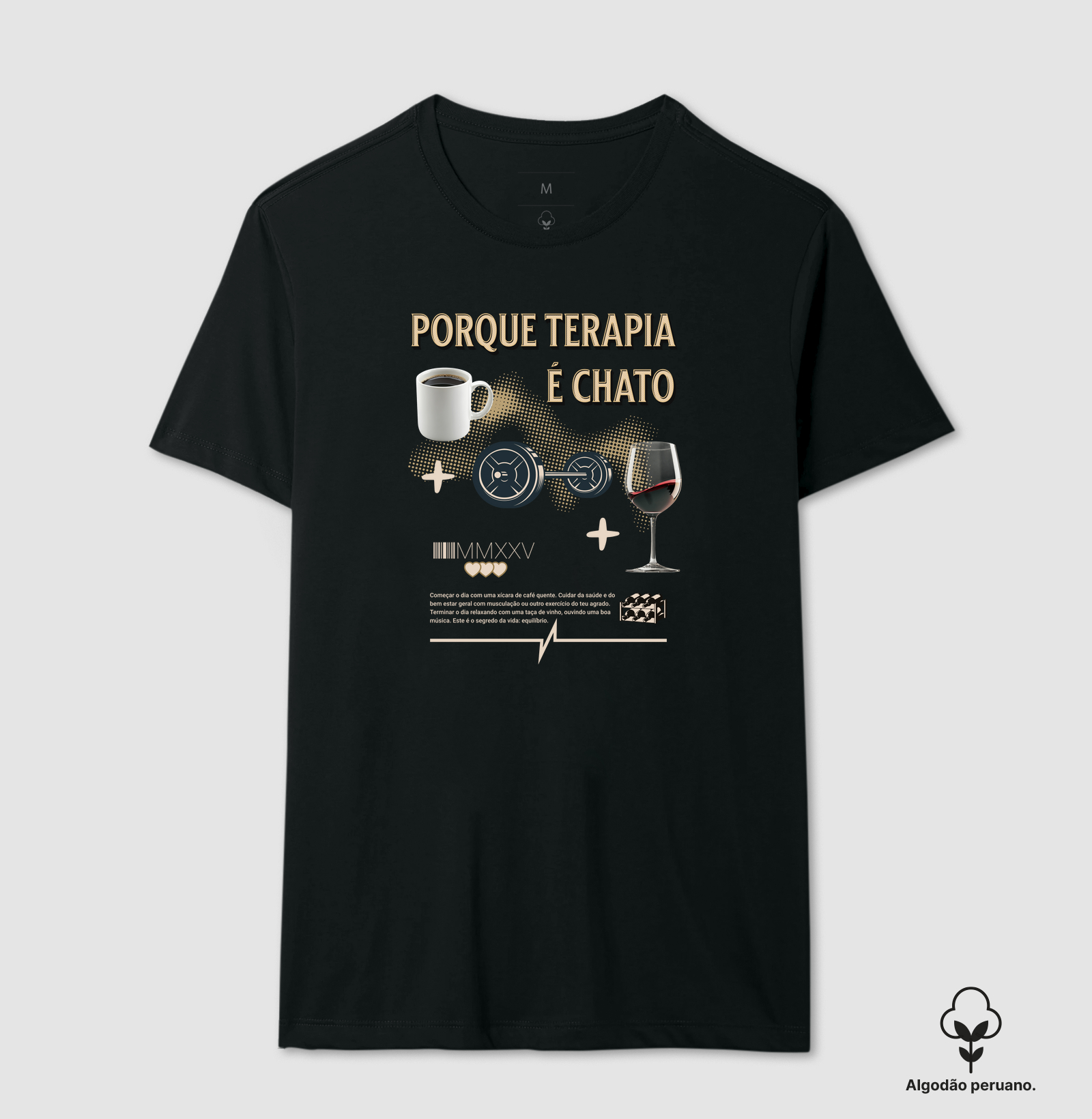 Porque terapia é chato - café + treino + vinho