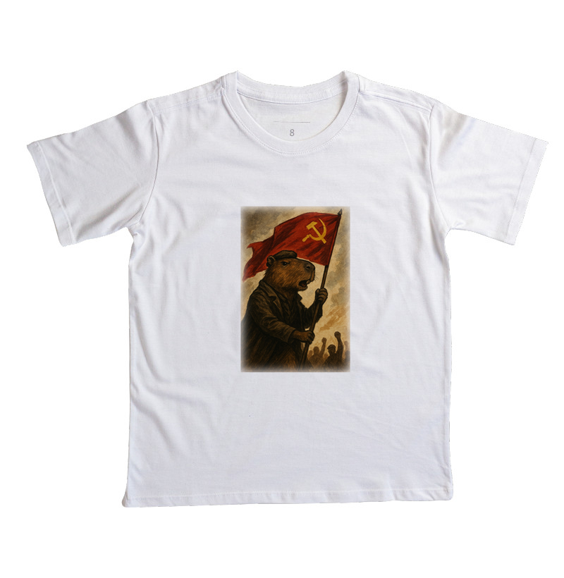 Camiseta Capivara Comunista 