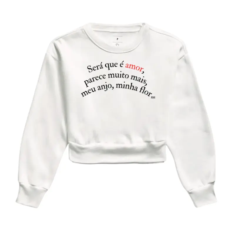 Moletom Cropped - Será que é amor?