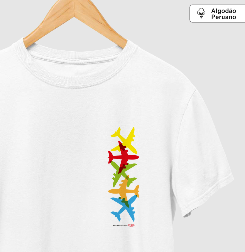 Aviões coloridos de bolso