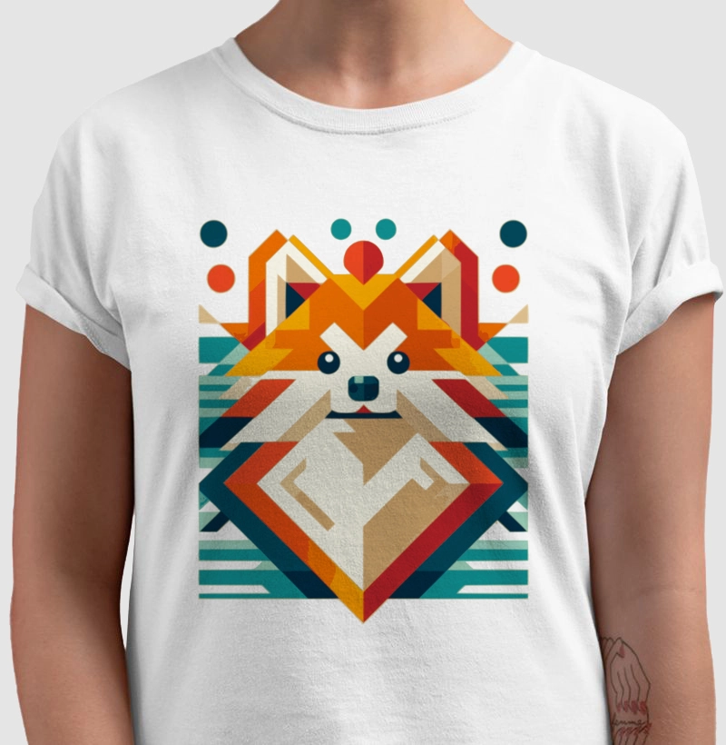 Camiseta Spitz Alemão arte poster 8.0!