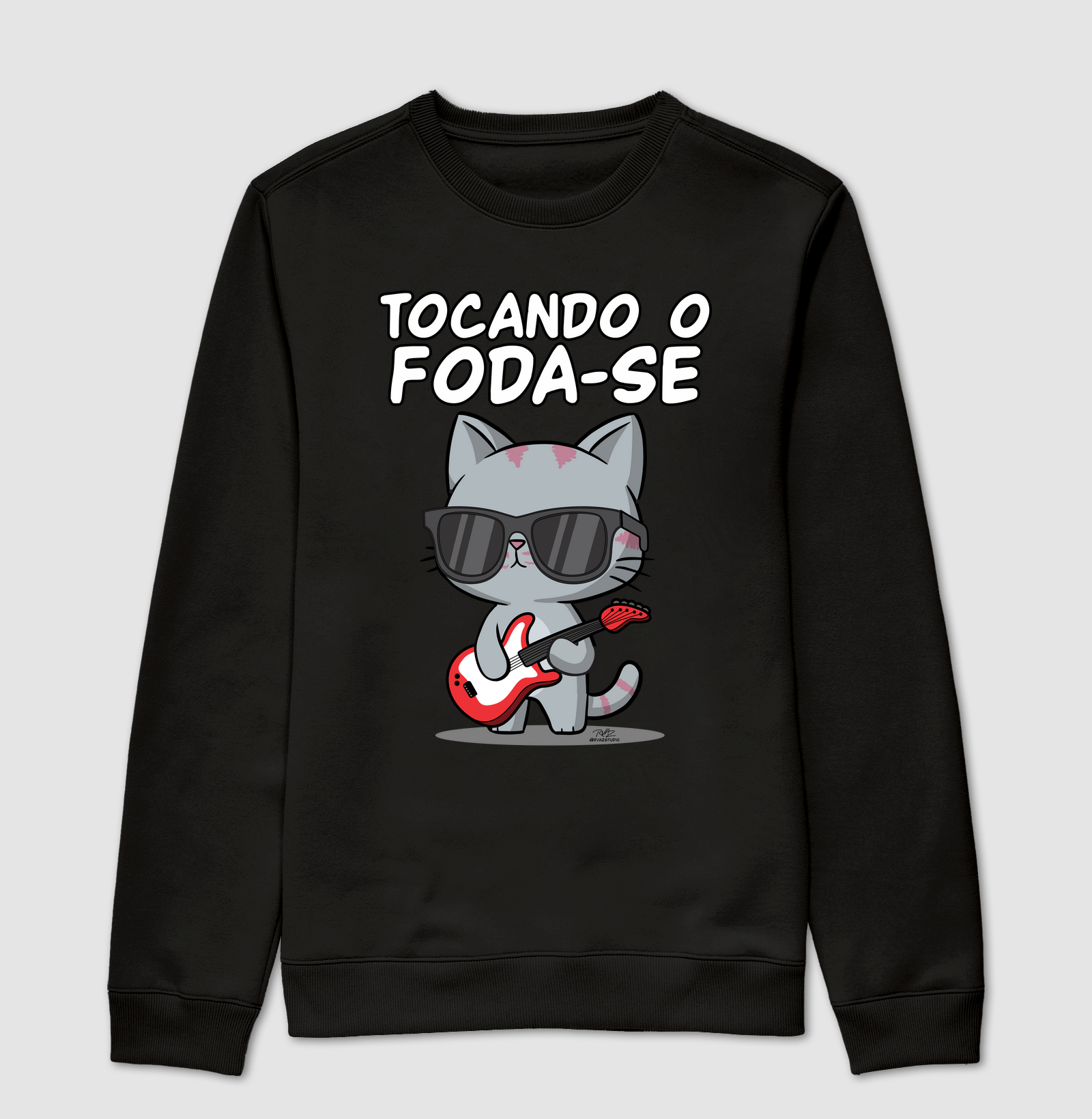 Camiseta Gato Sincero Tocando