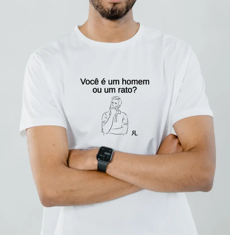 CAMISETA - Homem ou Rato