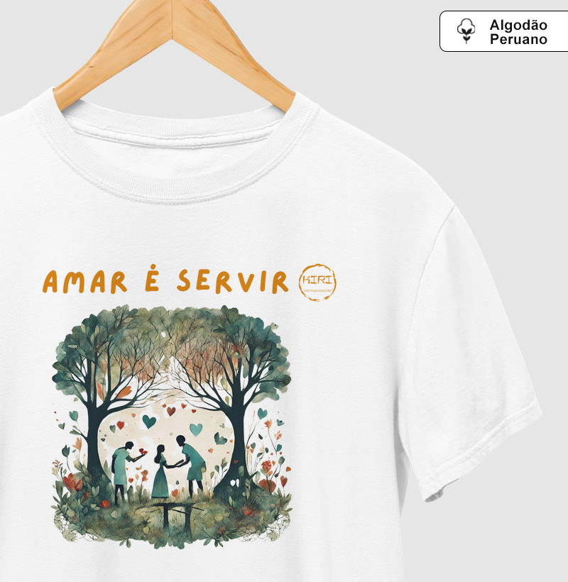 Camiseta Premium KIRI - Amar é Servir