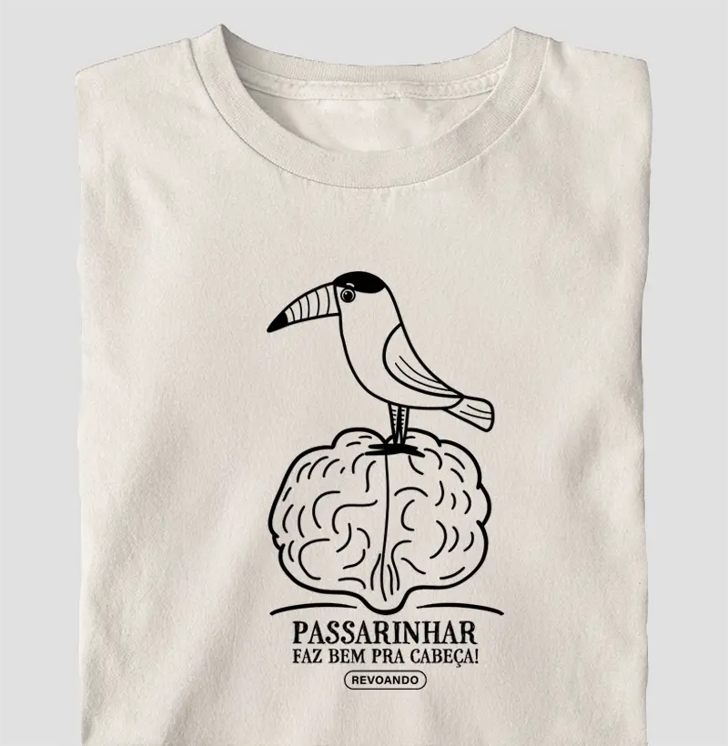 Aves em Texto - Bird brain - Oversized