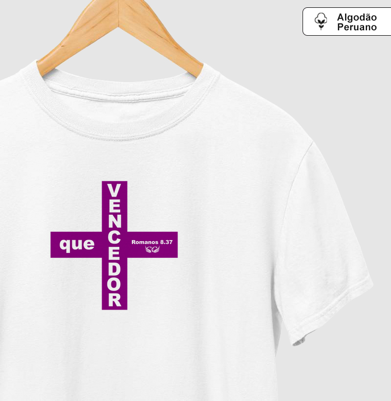 Camisetas em Algodão Peruano + que vencedor Rm 8.37