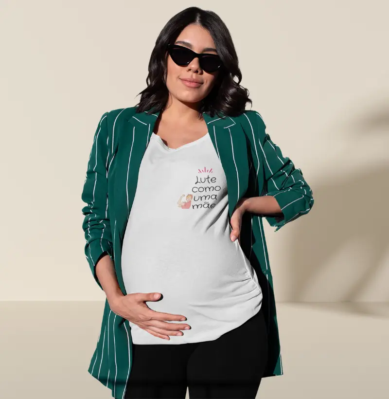 Camiseta Feminina - Lute como uma mãe