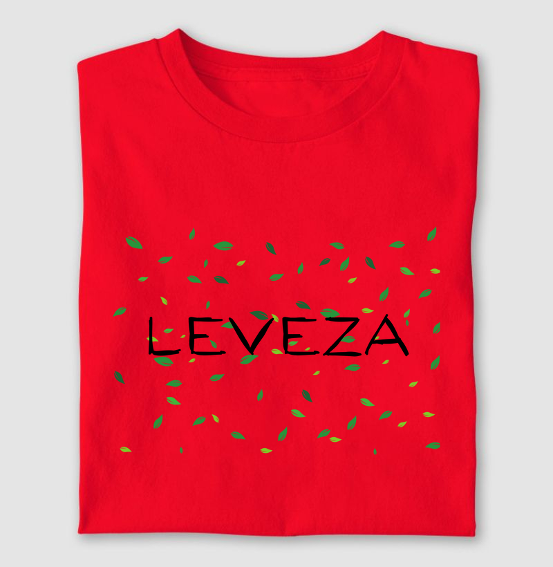 Camiseta Letra Unica Mensagem Leveza