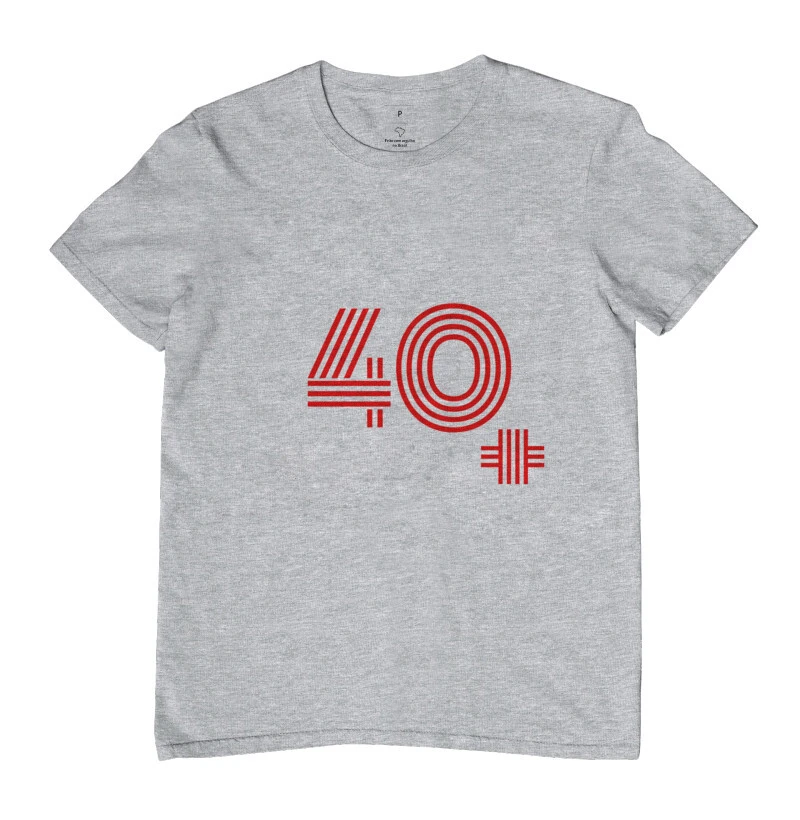 40 MAIS estampa vermelha