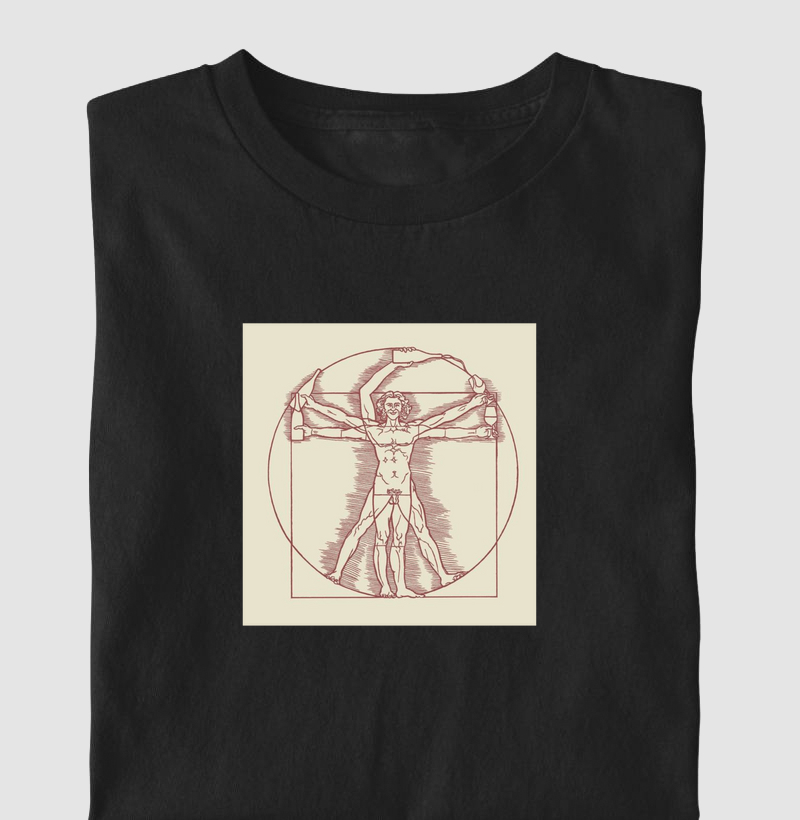 Camiseta Homem Vitruviano