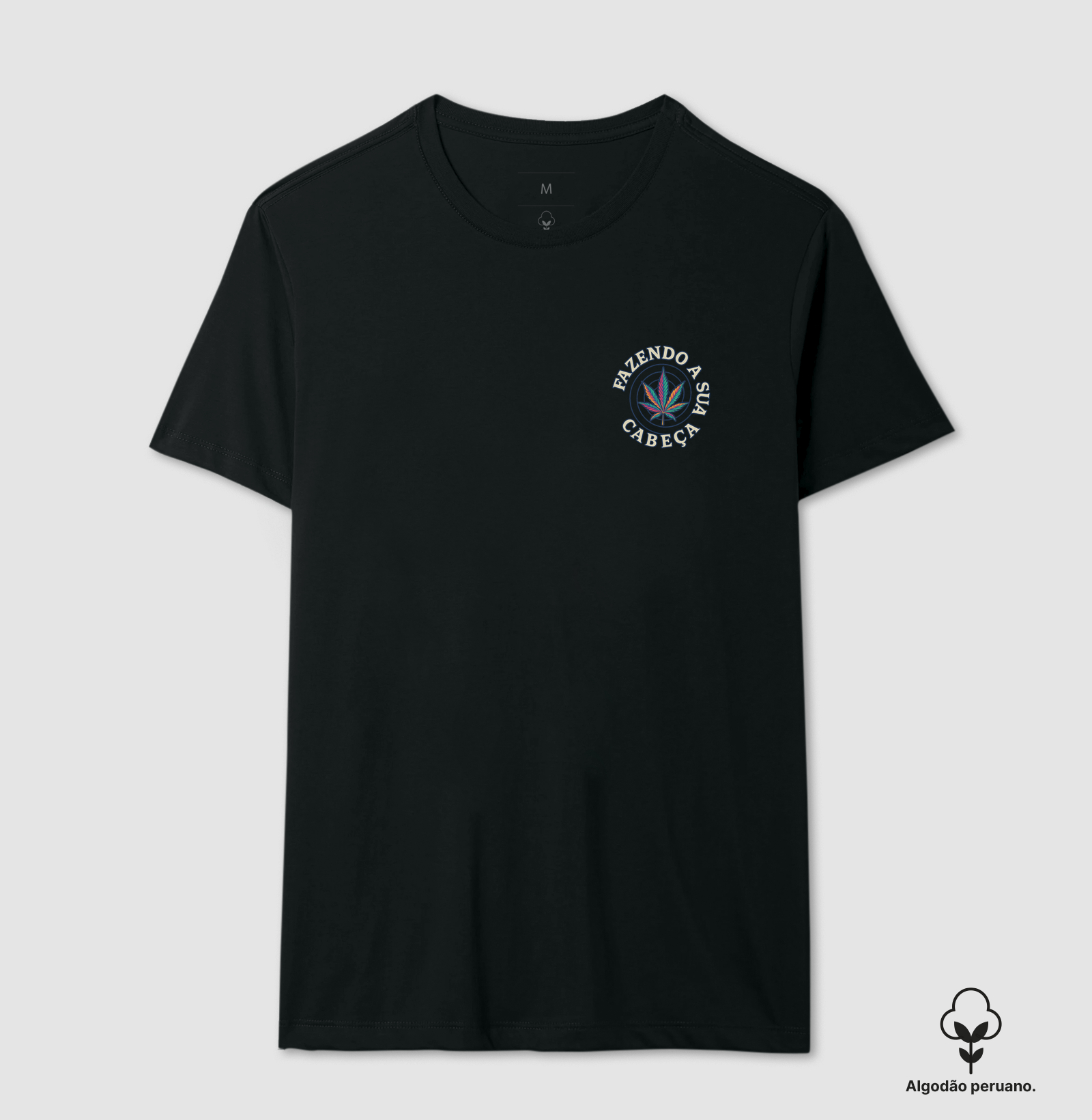 Camiseta algodão peruano - Fazendo a Sua Cabeça