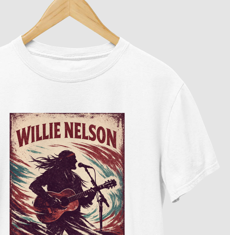 Camiseta Willie Nelson – On The Road Again