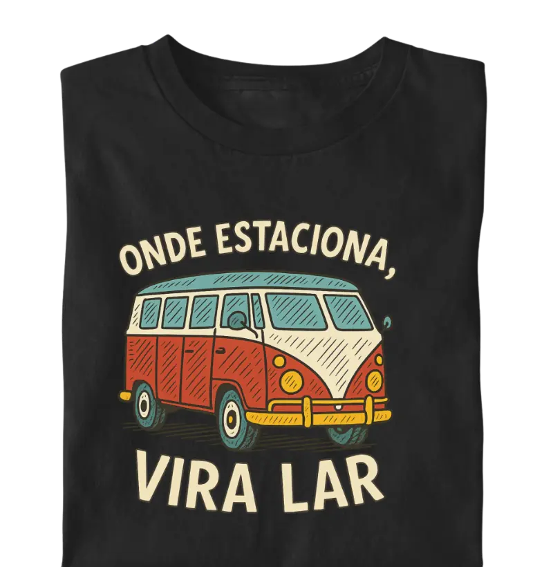 Onde Estaciona Vira Lar Kombi Vintage Vida na Estrada