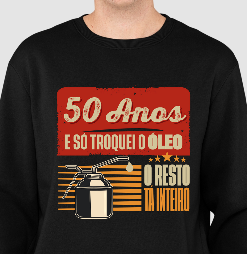 50 anos e só troquei o óleo. O resto tá inteiro.
