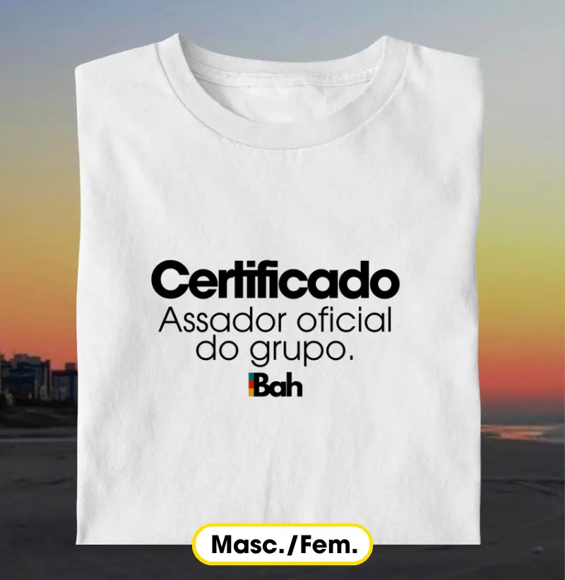 Certificado: Assador do grupo