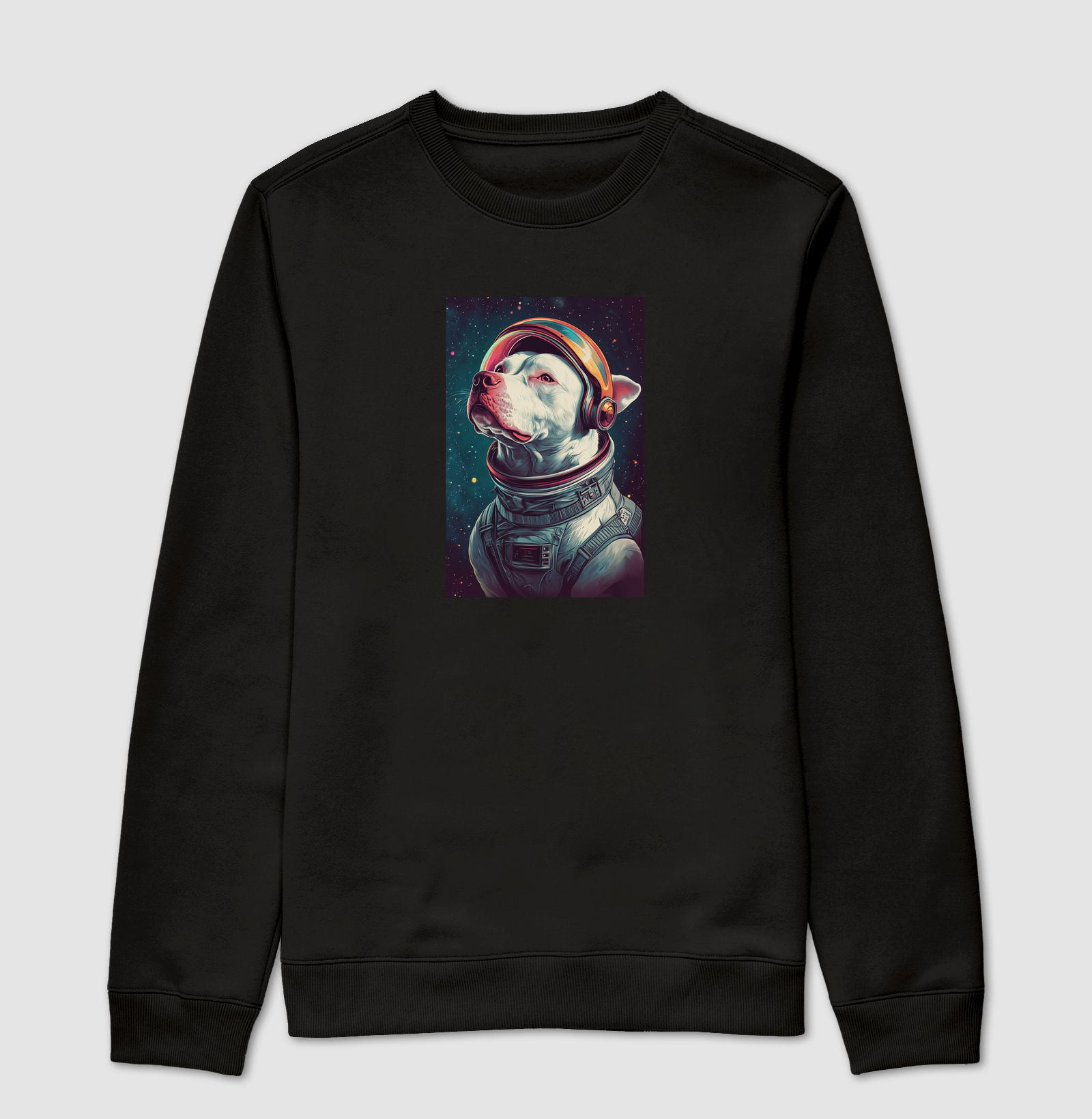 Pit Bull Branco Astronauta