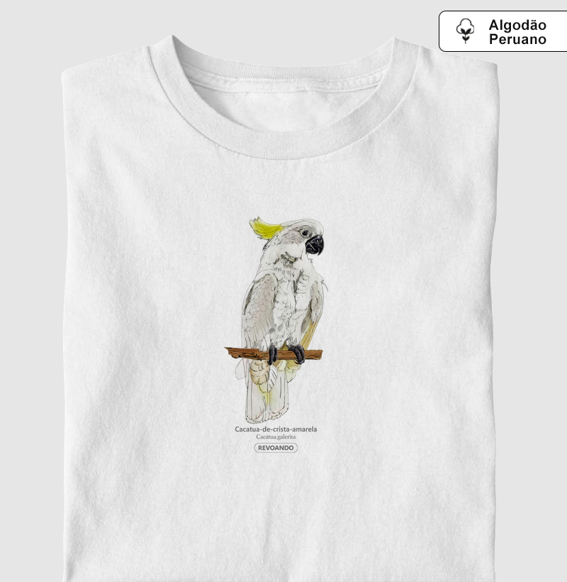 Love Friends - Cacatua-de-crista-amarela - Algodão Peruano