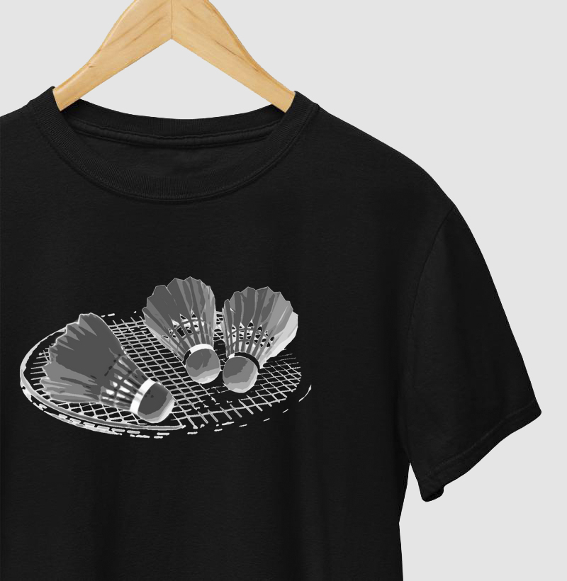 Raquete com Petecas Tons de Cinza