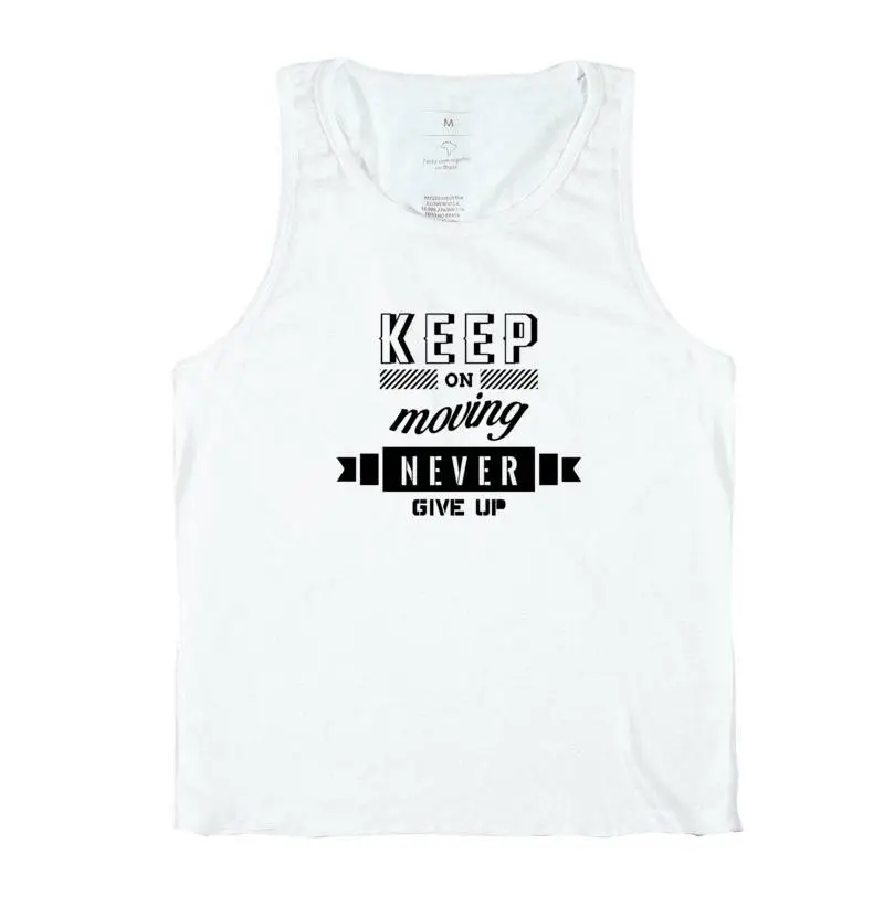 Camiseta Regata - Keep on moving
