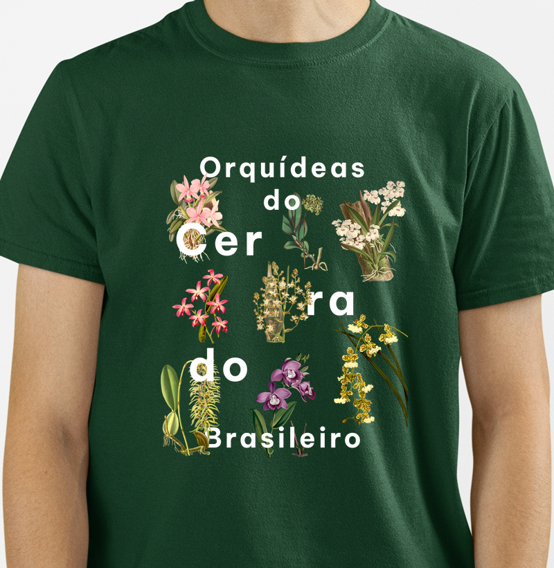 Camiseta Orquídeas do Cerrado Brasileiro