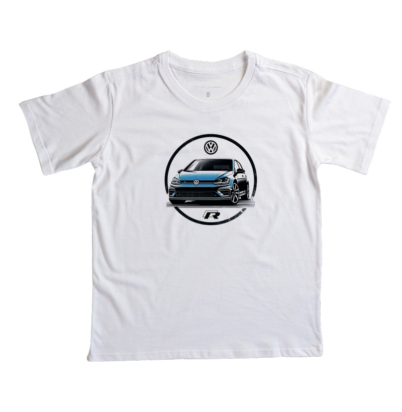 Camiseta Infantil VW Golf R Bluejazz