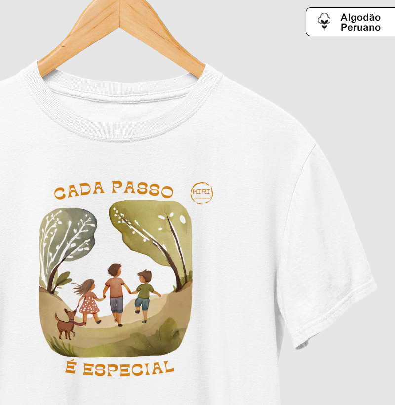 Camiseta Premium KIRI - Cada Passo é Especial