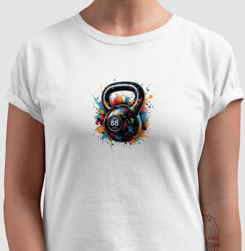 Camiseta kettlebell colors Unissex
