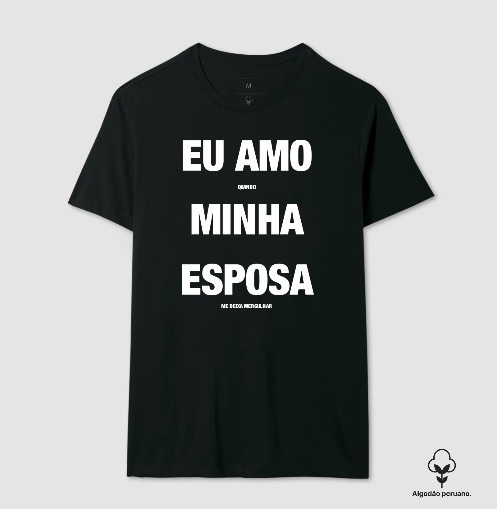 Camisa Premium Eu Amo Quando Minha Esposa Me Deixa Mergulhar