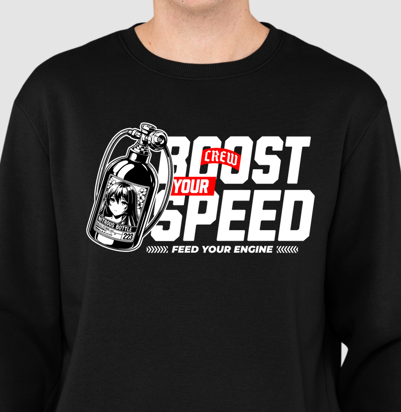 Suéter Moletom - Boost Your Speed