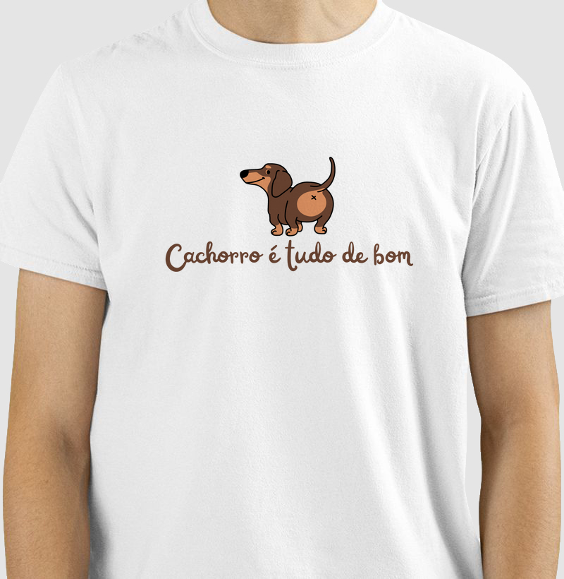 Camiseta Cachorro é tudo de bom