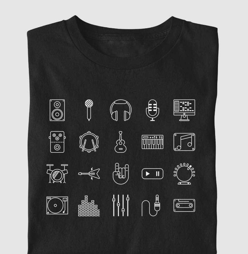 MUSIC ICONS OUTLINE