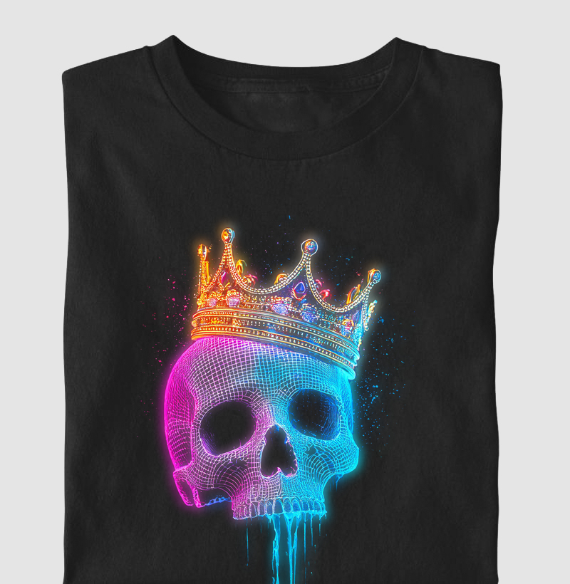 Skull Wireframe Neon
