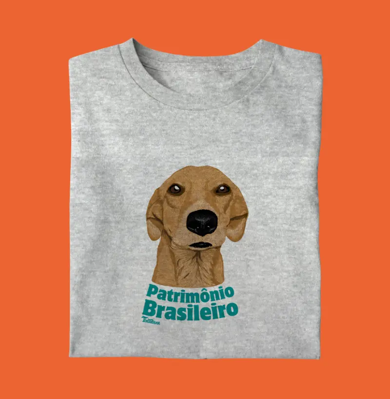 Camiseta "patrimônio brasileiro"