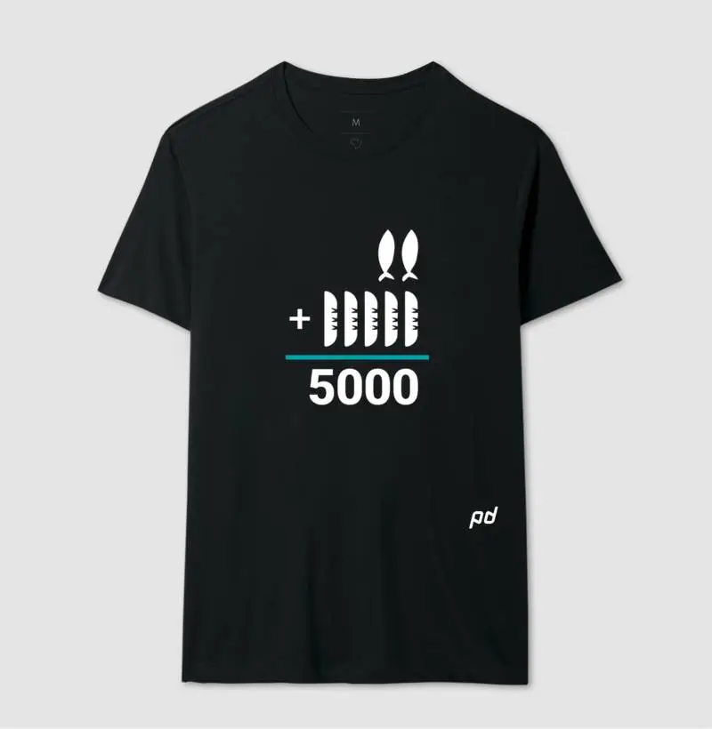 Camiseta 5 Pães e 2 Peixinhos