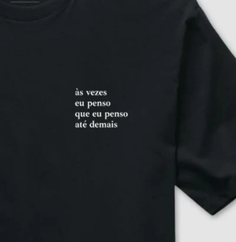 às vezes eu penso demais