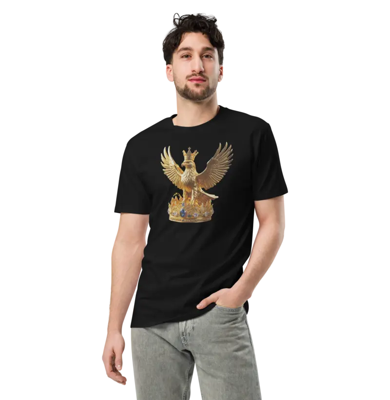 Camiseta Águia Dourada - Poder , Autoestima, Prosperidade!