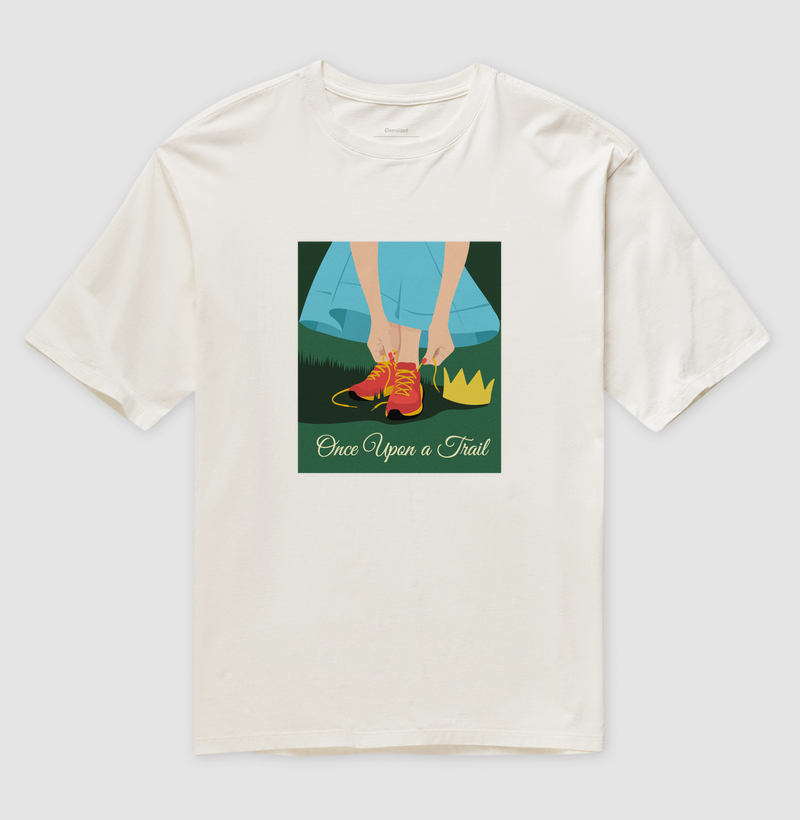 Camiseta Once Upon a Trail Azul - Oversized