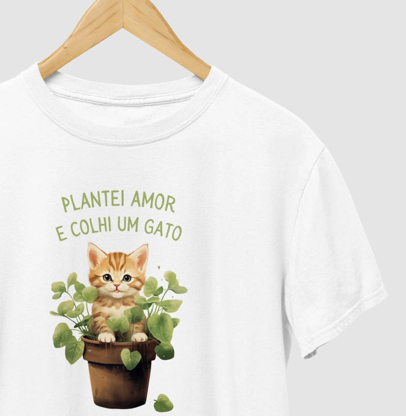 Plantei Amor - Gato Laranja