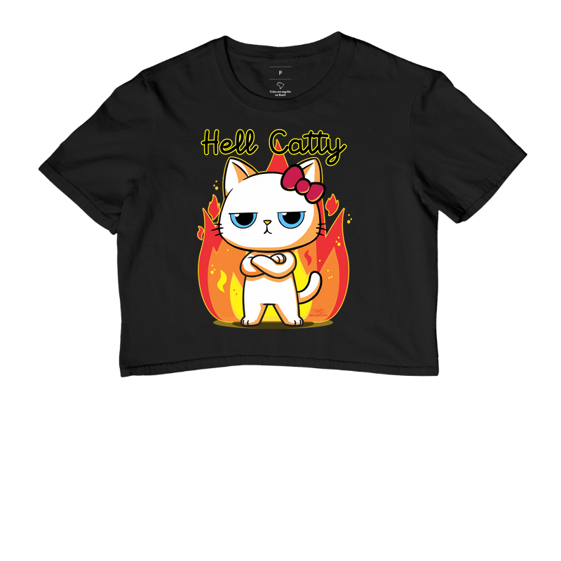 Camiseta Gato Sincero Hell Catty