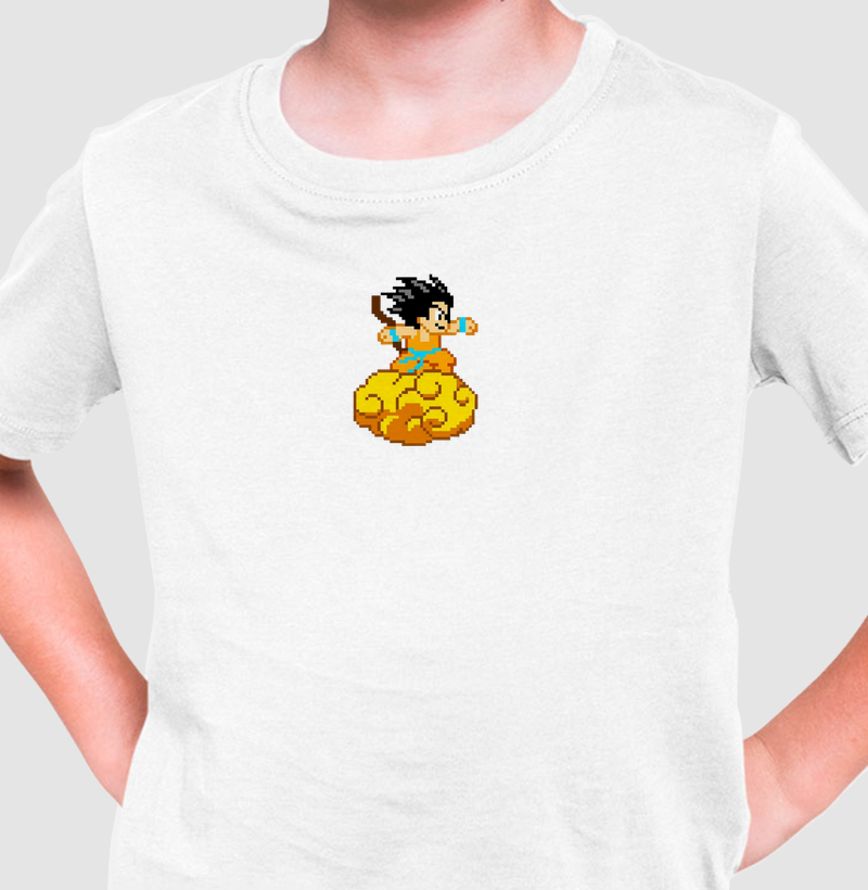 Camiseta Pixel Z: nuvem voadora