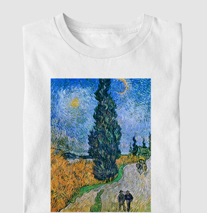 Road with Cypress and Star