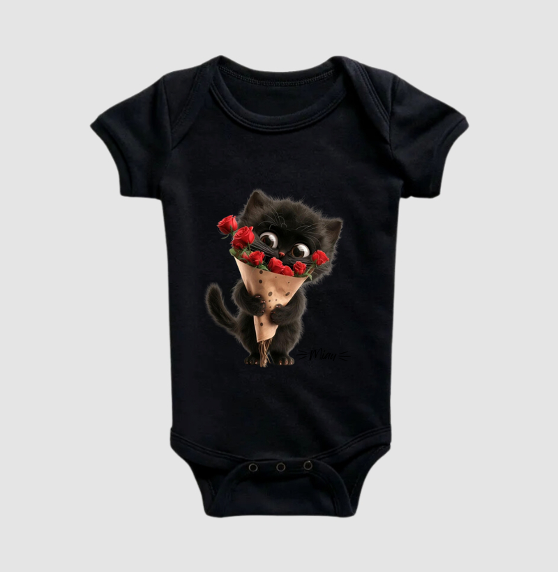 Camiseta Miau Romântico