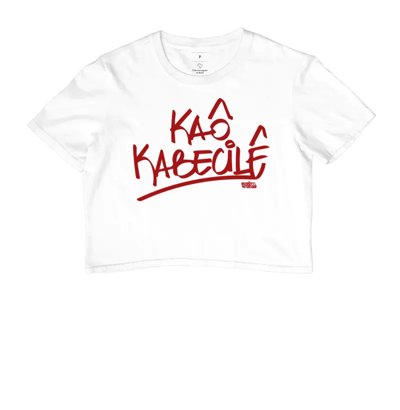 Cropped Kaô Kabecilê Red Maria Patuá