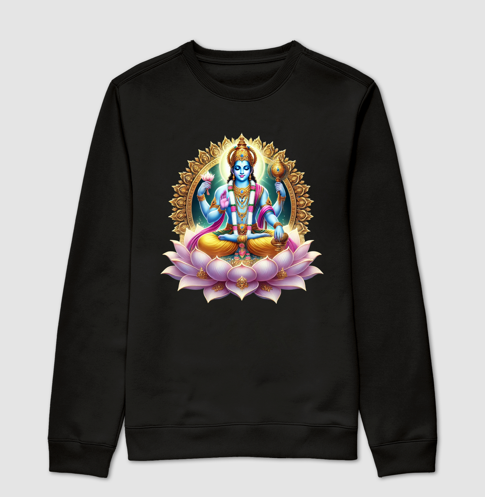 Senhor Vishnu e a Flor de Lotus