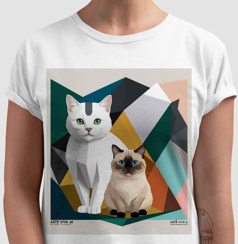 Arte Viva IA - Gatos Estilizados