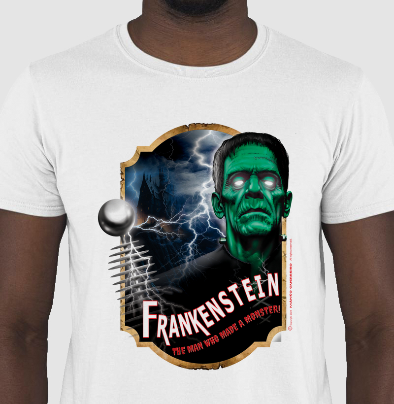 Camisa Frankenstein Branca Masculina