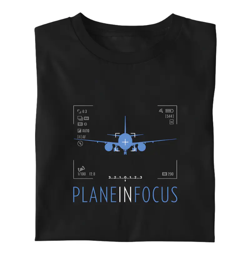 Plane In Focus - Blue