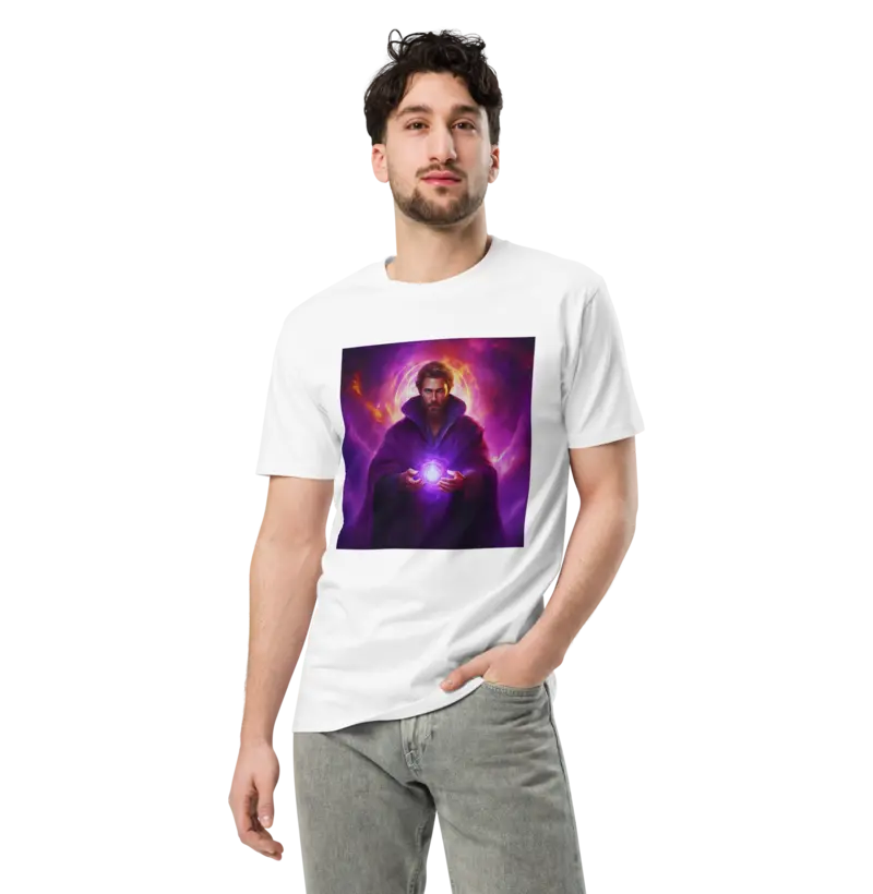 Transformação e Luz: Compre a Camiseta do Arquétipo Saint Germain e Chama Violeta!